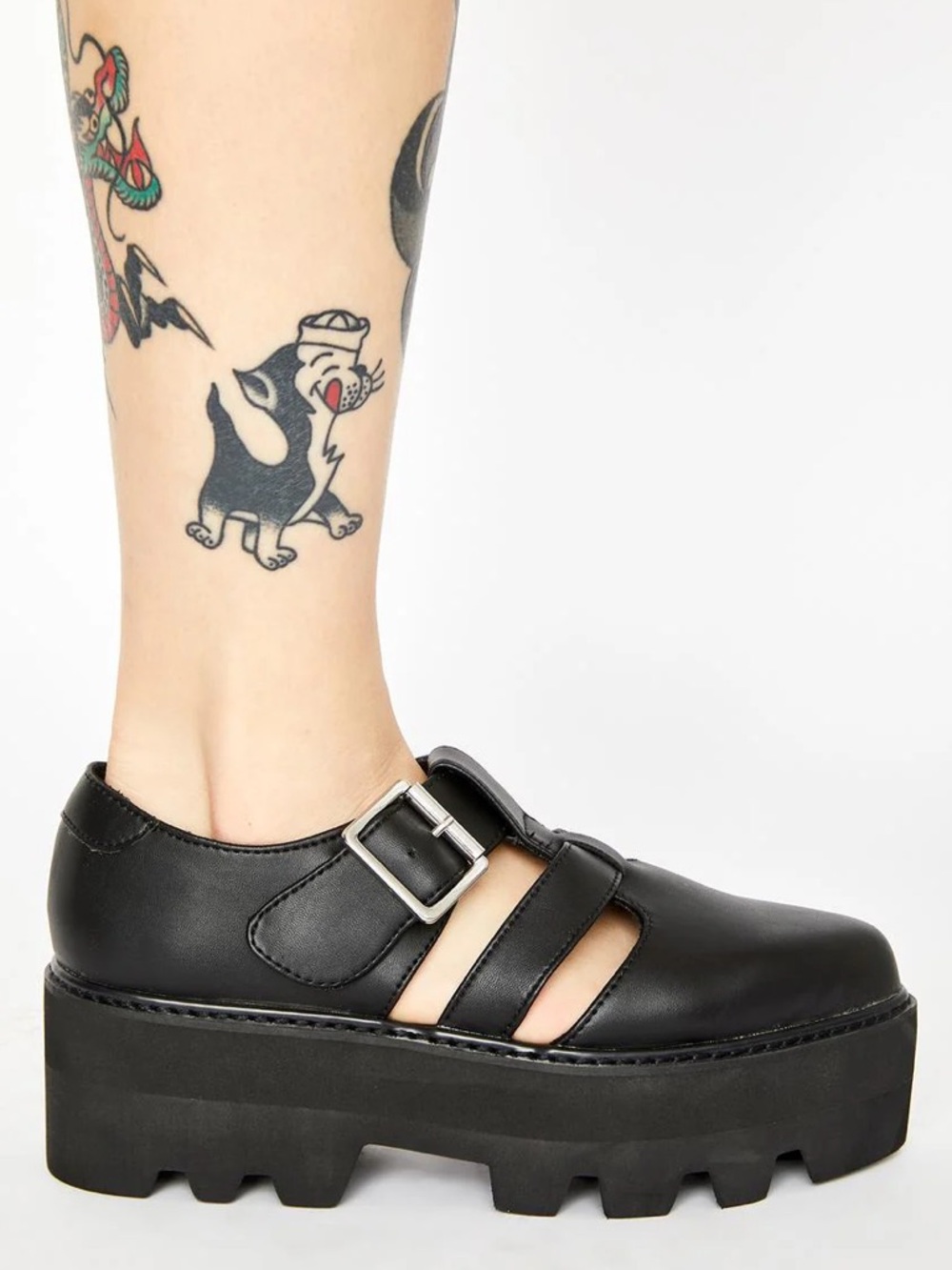 T.U.K. Big Buckle Dino Lug Sandals - Picture 3 of 7